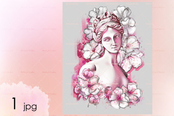 Art Poster Aphrodite Watercolor