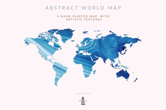 Hand Painted Watercolor Maps Illustrations