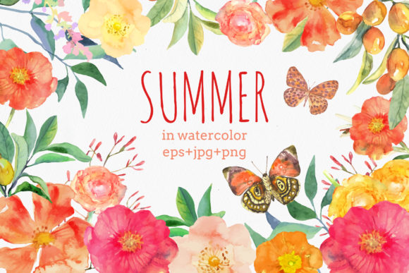 Summer in Watercolor Illustrations