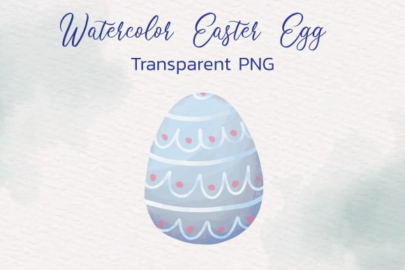 Watercolor Easter Egg Clipart and Illustrations